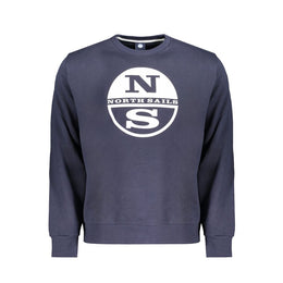 North Sails Blue Cotton Men Sweater