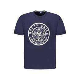 North Sails Blue Cotton Men T-Shirt