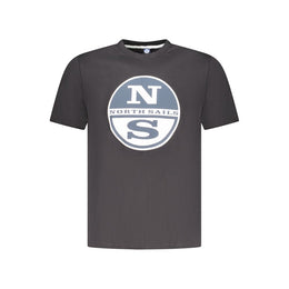 North Sails Black Cotton T-Shirt