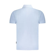 Napapijri Light Blue Cotton Men Polo Shirt
