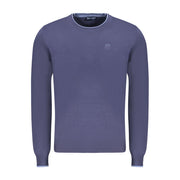 North Sails Blue Cotton Men Sweater