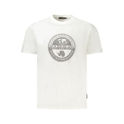 Napapijri White Cotton Men T-Shirt