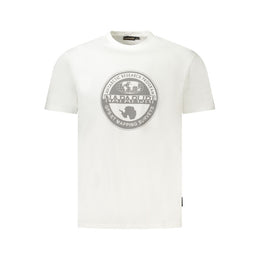 Napapijri White Cotton Men T-Shirt