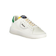 Blauer White Polyester Sneaker