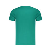 Cavalli Class Green Cotton Men T-Shirt