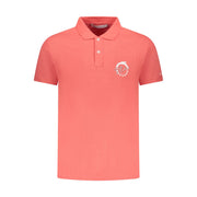 Trussardi Pink Cotton Men Polo Shirt