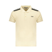 Cavalli Class Beige Cotton Polo Shirt