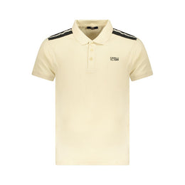 Cavalli Class Beige Cotton Polo Shirt