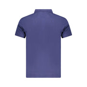 Cavalli Class Blue Cotton Men Polo Shirt