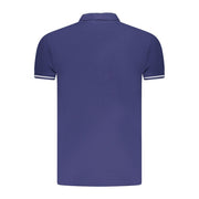 Cavalli Class Blue Cotton Men Polo Shirt