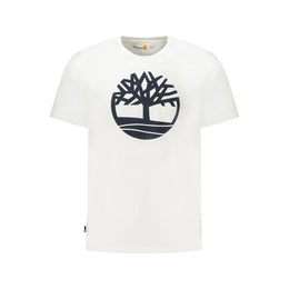 Timberland White Cotton Men T-Shirt