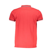 Cavalli Class Red Cotton Men Polo Shirt