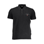 Napapijri Black Cotton Polo Shirt