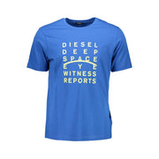 Diesel Blue Cotton T-Shirt