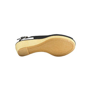 Tommy Hilfiger Black Cotton Sandal