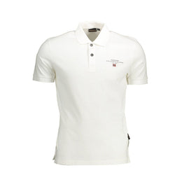 Napapijri White Cotton Polo Shirt