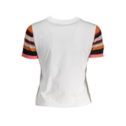 Desigual White Cotton T-Shirt
