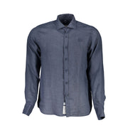 La Martina Blue Linen Shirt