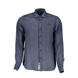La Martina Blue Linen Shirt