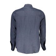 La Martina Blue Linen Shirt