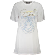 Cavalli Class White Cotton T-Shirt