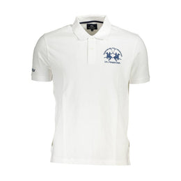 La Martina White Cotton Polo Shirt