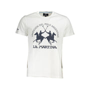 La Martina White Cotton T-Shirt