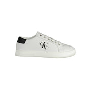 Calvin Klein White Recycled Polyester Men Sneaker