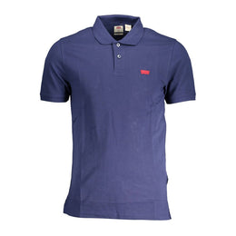 Levi's Blue Cotton Men Polo Shirt