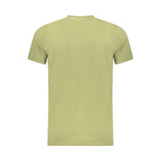 Cavalli Class Green Cotton Men T-Shirt