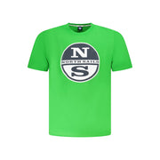 North Sails Green Cotton Men T-Shirt