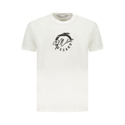 Trussardi White Cotton Men T-Shirt