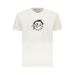 Trussardi White Cotton Men T-Shirt