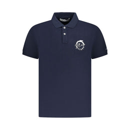 Trussardi Blue Cotton Polo Shirt