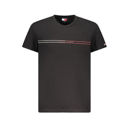 Tommy Hilfiger Black Cotton Men T-Shirt