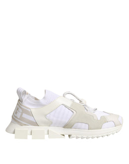 Dolce & Gabbana White Mesh Sorrento Trekking Sneakers Shoes