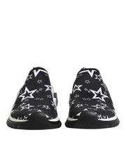 Dolce & Gabbana Black White Sorrento Low Top Sneakers Shoes