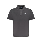 North Sails Black Cotton Polo Shirt