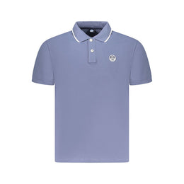 North Sails Blue Cotton Men Polo Shirt