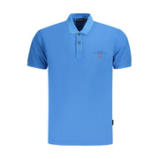 Napapijri Blue Cotton Men Polo Shirt