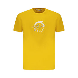 Trussardi Yellow Cotton Men T-Shirt