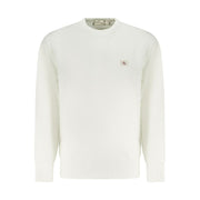 Calvin Klein White Cotton Men Sweater