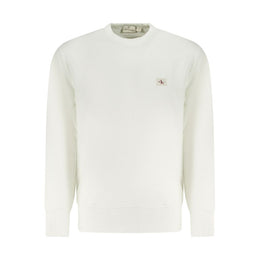 Calvin Klein White Cotton Men Sweater