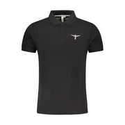 Accademia Militare Black Cotton Polo Shirt