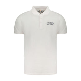 Accademia Militare White Cotton Polo Shirt