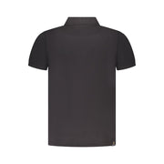 Accademia Militare Black Cotton Polo Shirt