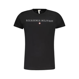 Accademia Militare Black Cotton T-Shirt
