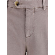 Brunello Cucinelli Gray Cotton Casual Pants