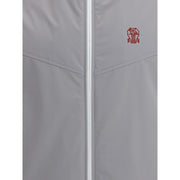 Brunello Cucinelli Gray Polyamide Sleveless Jacket