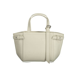 Calvin Klein White Polyester Handbag